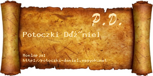 Potoczki Dániel névjegykártya